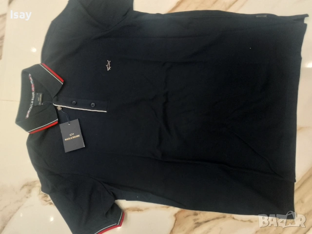 Мъжка тениска Паул Шарк ХЛ последен размер в тъмно син цвят , снимка 2 - Тениски - 53169513