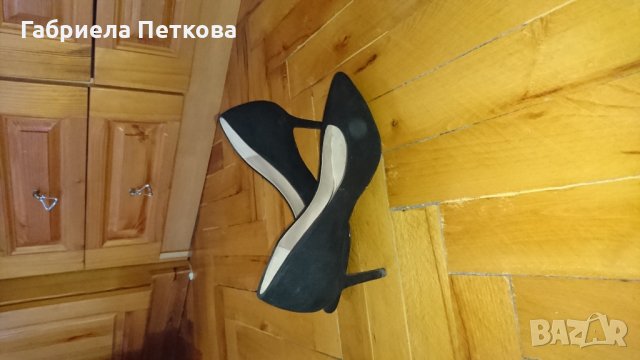 Обувки велур, снимка 2 - Дамски елегантни обувки - 26223487
