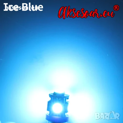 2 бр. Габаритни крушки BA9S 5 SMD Автомобилна LED вътрешна лампа крушка за номер за вратата плафон , снимка 15 - Аксесоари и консумативи - 50483522