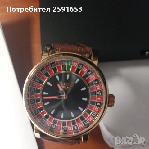 Мъжки часовник Lige - тип Казино, снимка 2 - Мъжки - 51854604