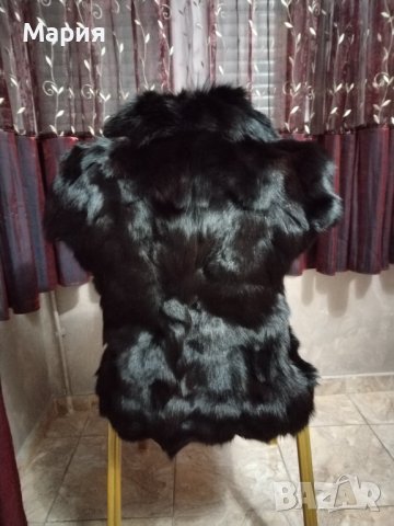  Луксозен дамски елек от лисица, естествен  косъм и кожа, различни видове елеци, болеро , снимка 4 - Елеци - 34084026