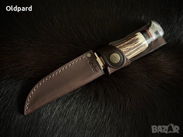Прекрасен традиционен немски ловен нож. Среден ловен нож., снимка 6 - Ножове - 43831775