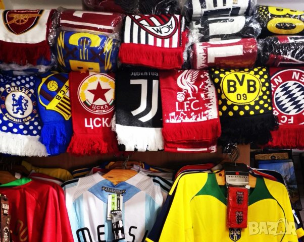 Футболни шалове, плетени, висококачествена материя и бродерии. Произведени в Турция., снимка 2 - Футбол - 37241845