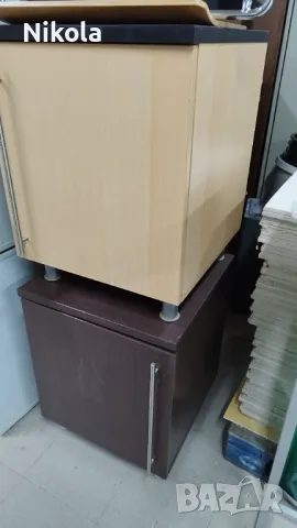 Шкаф цвят бук с черен плот 50/50/ 65см  4бр., снимка 5 - Шкафове - 43478791