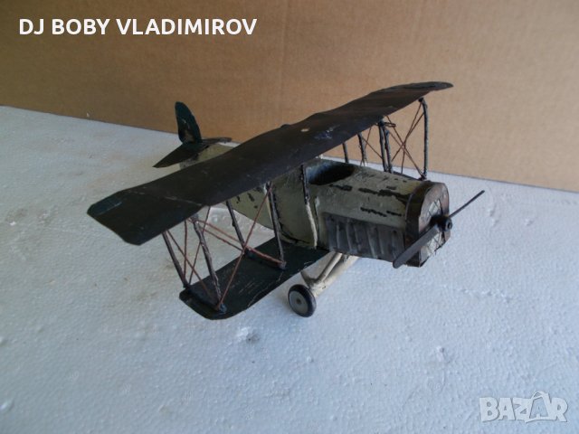 Старо колекционерско ръчно-изработено самолетче Първа световна война 