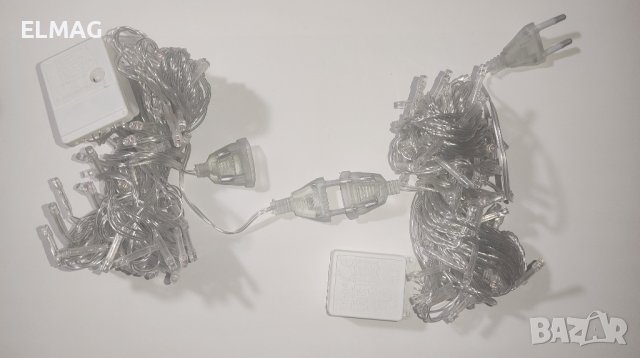 НОВОГОДИШНИ - ,,ГИРЛЯМДИ''-8 метра; 90-100 LED БЕЛИ,ЧЕРВЕНИ, ЗЕЛЕНИ; СИНИ , снимка 6 - Лед осветление - 43457777