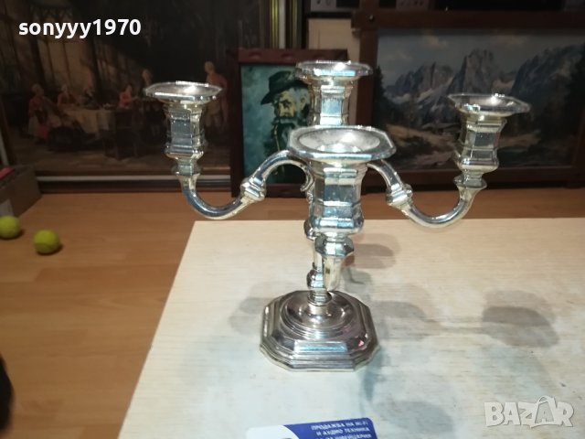 МАСИВЕН СВЕЩНИК ОТ ФРАНЦИЯ 0801241909, снимка 2 - Антикварни и старинни предмети - 43715924