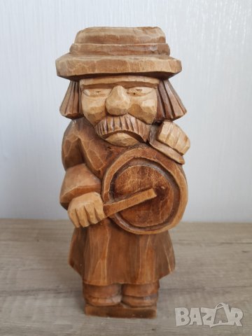 Стара дървена фигура, снимка 7 - Антикварни и старинни предмети - 43466814
