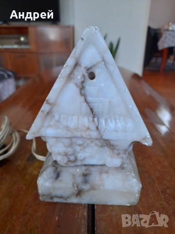 Стара Мраморна лампа, снимка 2 - Други ценни предмети - 44844955