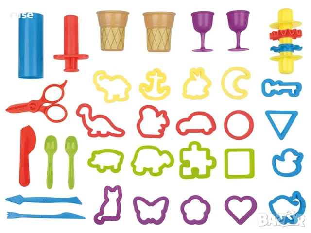 НОВИ Детска маса за игра с пластелин и аксесоари 44 части, снимка 8 - Пластелини, моделини и пясъци - 50844753