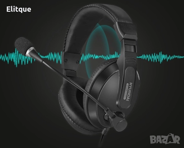 Компютърни слушалки с микрофон подходящи за игри Hyundai HY-6886 - EP10, снимка 6 - Други стоки за дома - 52819297