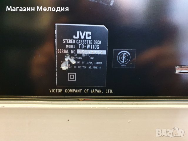 Касетен дек JVC TD-W110 В отлично техническо и визуално състояние., снимка 13 - Декове - 43772314