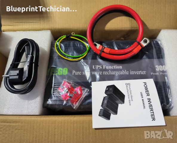 12V UPS 3000/6000W с пълна синусоида и 20А зареждане, снимка 12 - Друга електроника - 43192176