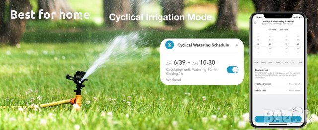 Diivoo WiFi двузонов таймер с ХЪБ таймер WT-05W, снимка 12 - Напояване - 43785274