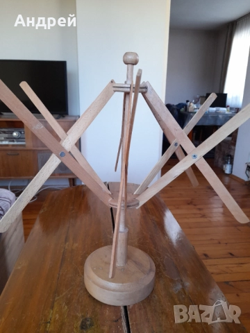 Стара дървена мотовилка за прежда #4, снимка 6 - Антикварни и старинни предмети - 51936971