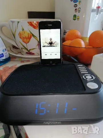 Daymond D.08.002 · Радио будилник с докинг станция за iPod, снимка 5 - Аудиосистеми - 48556530