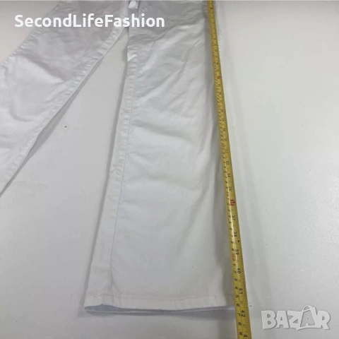 Панталон HUGO BOSS дамски W27 L34, бял с цип, снимка 5 - Панталони - 53270861