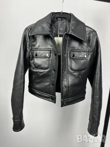 MANGO уникално кожено яке с косъм , снимка 4 - Якета - 48597288