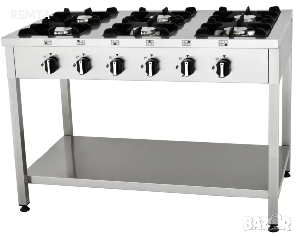 Газов котлон с 6 горелки (42 kW) с долен плот 120х70 см