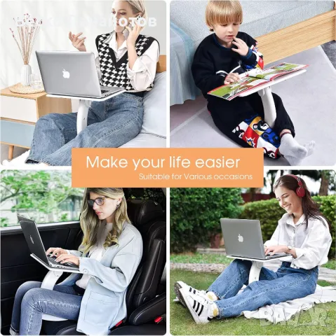 Стойка за лаптоп nediea Регулируемо бюро, снимка 8 - Стойки, 3D очила, аксесоари - 49478231