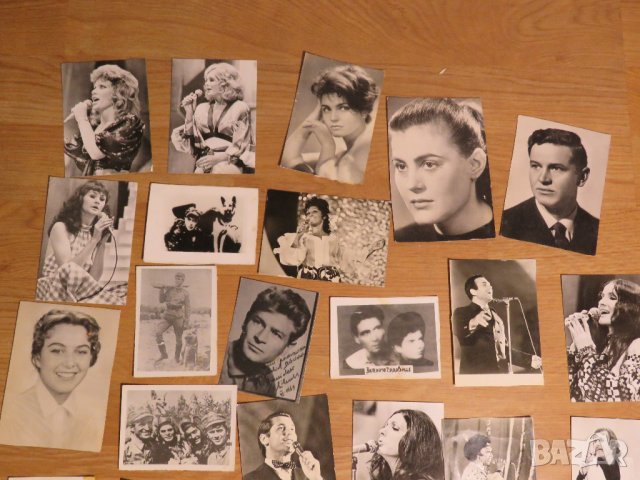  25 Стари снимки на певци, артисти и актьори от  60те години, снимка 2 - Антикварни и старинни предмети - 28587405