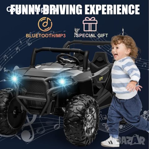 Акумулаторен Двуместен джип Off-Road Extreme 4X4 UTV 24V батерия, снимка 5 - Детски велосипеди, триколки и коли - 43686161