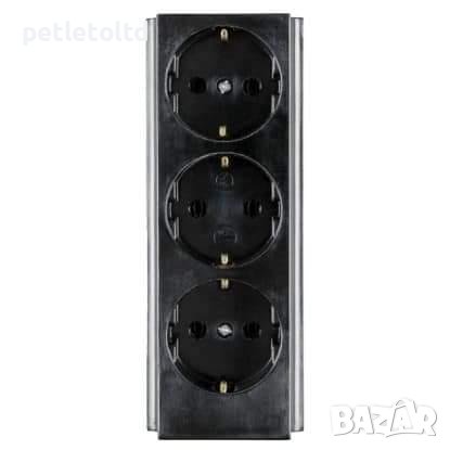 Разклонител без кабел с 3 гнезда