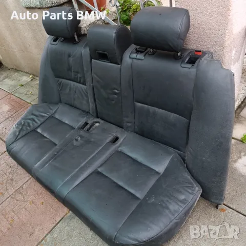 Задна седалка BMW E60 E61 Задни седалки БМВ Е60 Е61 падащи Кожен салон , снимка 5 - Части - 50415907