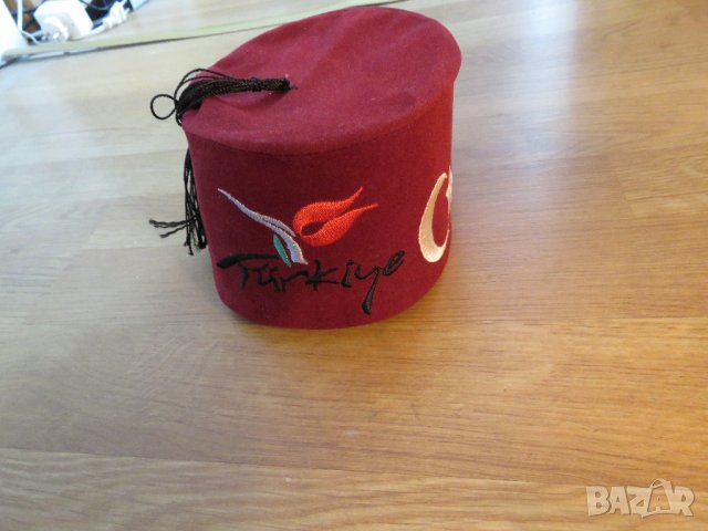 Старинен турски фес със символът на исляма звезда и полумесец турция турчин , снимка 6 - Антикварни и старинни предмети - 33387777