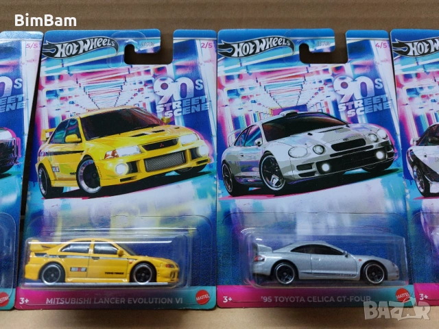 Колички Hot Wheels 90's STREET SCENE / Хот Уилс - 5 модела / 012, снимка 5 - Коли, камиони, мотори, писти - 53146301