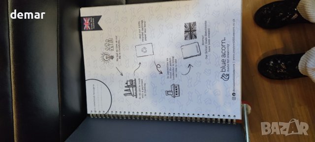 Скицник със спираловидна подвързия Blue Acorn A3 - 42x29,7 cm - 70 страници, снимка 8 - Ученически пособия, канцеларски материали - 43582908