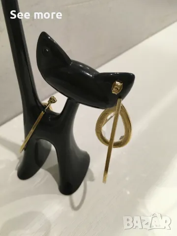 DYRBERG/KERN обеци стомана с покритие, снимка 8 - Обеци - 47489182