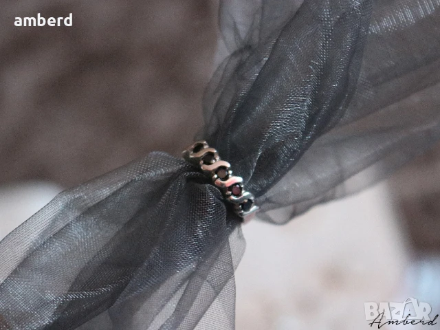 Нежен и елегантен сребърен пръстен - модел R029, снимка 3 - Пръстени - 51355068