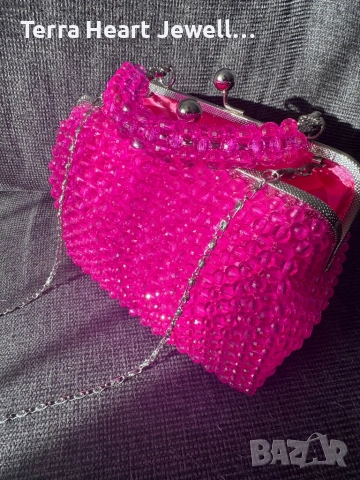 Дамска чанта от кристални мъниста и метална рамка , снимка 15 - Чанти - 52502126