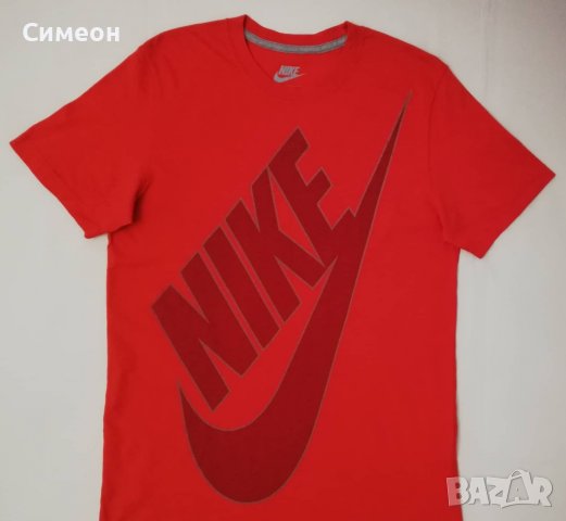 Nike Big Logo Tee оригинална тениска L Найк памучна спортна фланелка, снимка 2 - Спортни дрехи, екипи - 37683336