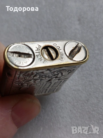 Много рядък модел на стара сребърна запалка, снимка 10 - Антикварни и старинни предмети - 53606508