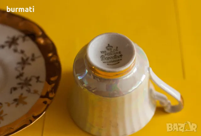 Колекционерска чашка за кафе от  Баварски порцелан, снимка 2 - Антикварни и старинни предмети - 48890068