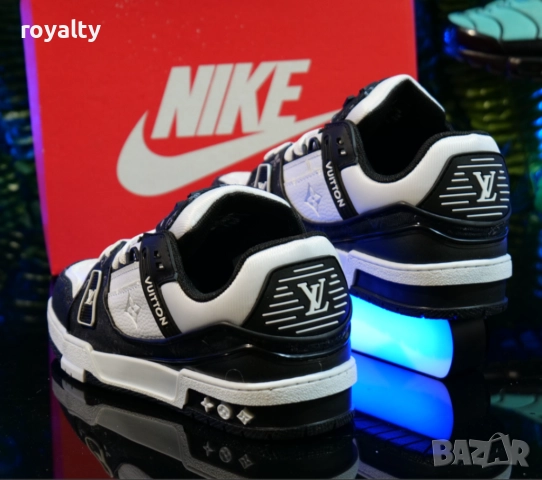 Дамски Сникърси Louis Vuitton Цвят- Бяло и черно, снимка 3 - Маратонки - 51631061