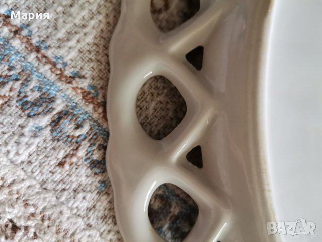 Ажурен порцеланов поднос, снимка 5 - Сервизи - 33036983