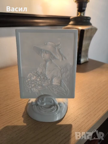 свещник с керамична литогравия