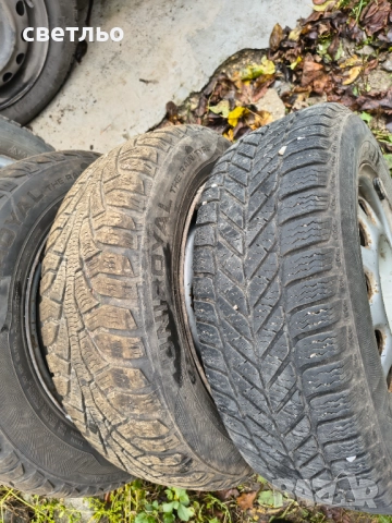 Зимни гуми с джанти голф 3 14", снимка 6 - Гуми и джанти - 52349142