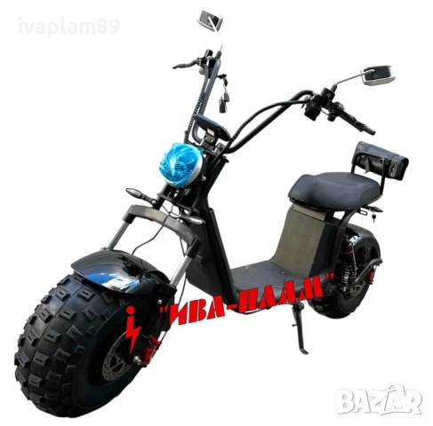 Електрически скутер City Harley BIG Offroad 4x4 – 3000W 60V 22aH ( LI-PO ) - с Два Двигателя - 2025г, снимка 1