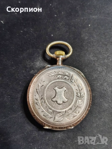 Швейцарски СРЕБЪРЕН джобен часовник 1901г. - 6 РУБИНА -  ПРОМОЦИЯ, снимка 11 - Джобни - 48366017