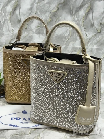 чанти с камъни prada , снимка 4 - Чанти - 50745496