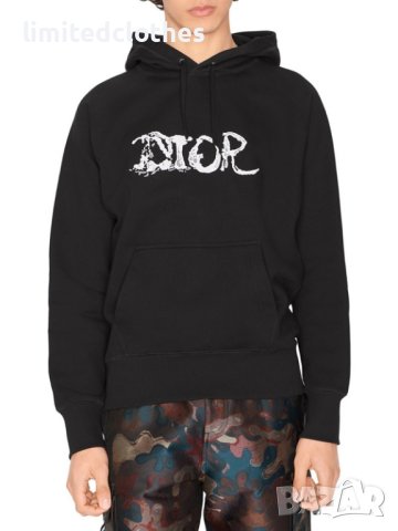 DIOR x PETER DOIG Embroidered Logo Slim Fit Мъжко / Дамско Горнище тип Суичър size XL (L), снимка 3 - Суичъри - 43569157