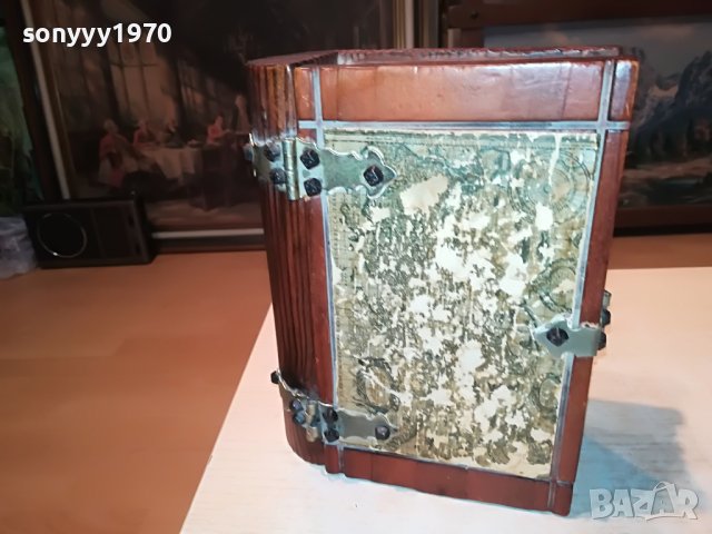 КУТИЯ КНИГА С МЕТАЛЕН ОБКОВ-ВНОС ФРАНЦИЯ 3004231032, снимка 9 - Антикварни и старинни предмети - 40533957