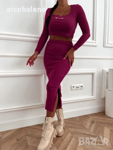 Дамски комплект от две части, 6цвята , снимка 3 - Комплекти - 53129585