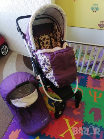 Бебешка комбинирана количка 2в1 DIZAIN BABY Viola , снимка 2 - Детски колички - 28420922
