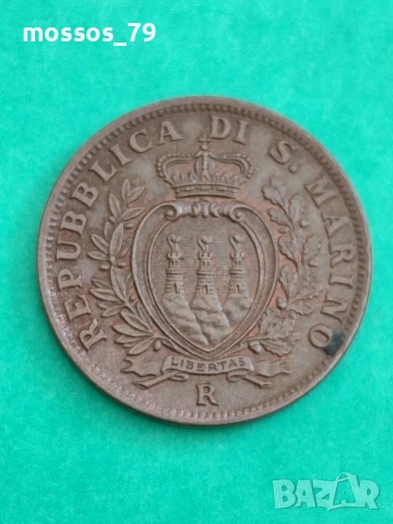 Лот две монети Сан Марино , снимка 4 - Нумизматика и бонистика - 53454574