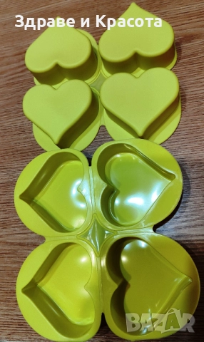 Силиконова форма - 4 сърца, снимка 4 - Други - 52918860